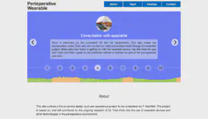 Screenshot showing the second version of the patient anxiety level image this looks more like a wobbly graph line