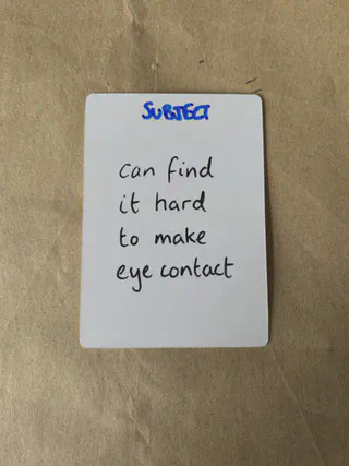 New Subject card described in the text above