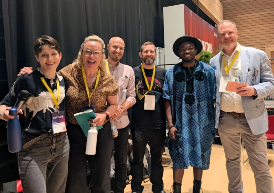 Our panel has such a fantastic time, as evidenced by this lovely 'after' photo. From left to right: Fiona MacNeill, Catrina Baker-Bassett, Neil Clark, Mark Buss, Damilola Ajiboye, Ed Chinn