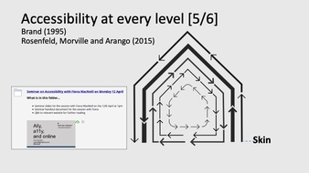 Skin - use of colour, font, and imagery in the VLE.