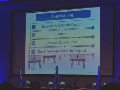 Requirements for forthcoming products: original writing, responsive and mobile design, content, research source code, check text expected to be original